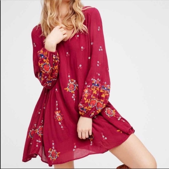 Free People Oxford Embroidered Mini Dress. Size Small. - Picture 14 of 15